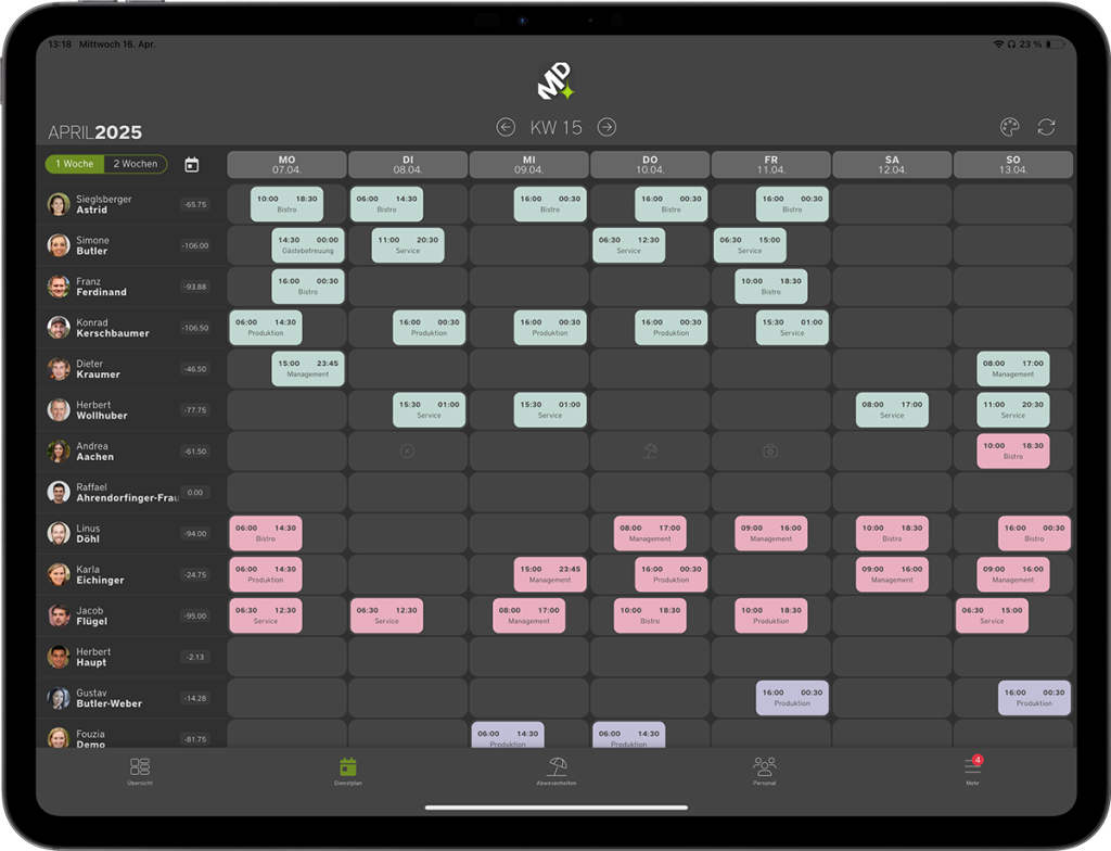 iPad Pro 13 _Screen_Dienstplan1